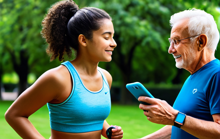 디지털 건강 관리의 트렌드와 전망 - Personalized Health Coach at Your Wrist**

*   **Prompt:** A diverse group of people (e.g., a young ...