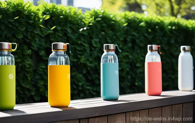 스마트 물병의 건강 관리 기능 - **Prompt 2: Hydration for Peak Performance**
    "A dynamic image featuring a person, mid-exercise o...