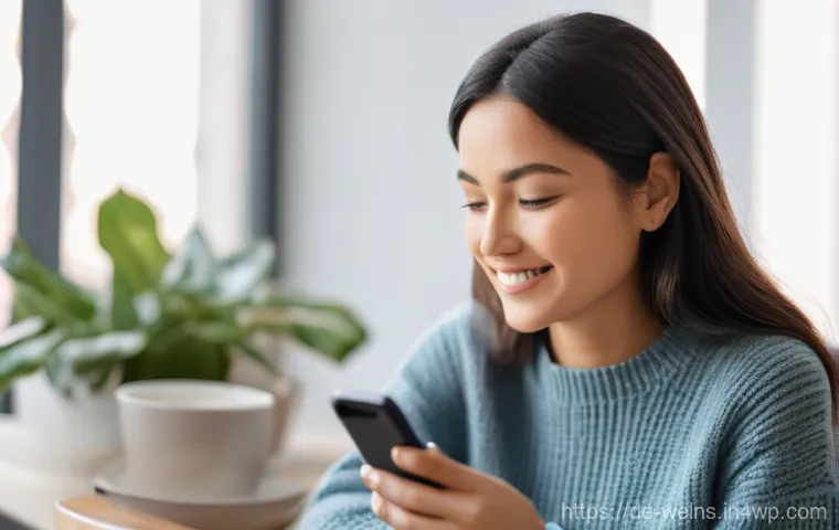 생리 주기 추적 앱의 유용성 - **Prompt:** A diverse woman (25-35 years old) sits comfortably in a brightly lit, modern living room...